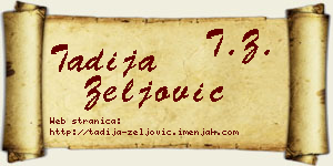 Tadija Zeljović vizit kartica